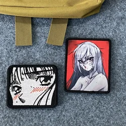 Parche anime bordado con ojos tiernos para ropa, mochila y pulsera