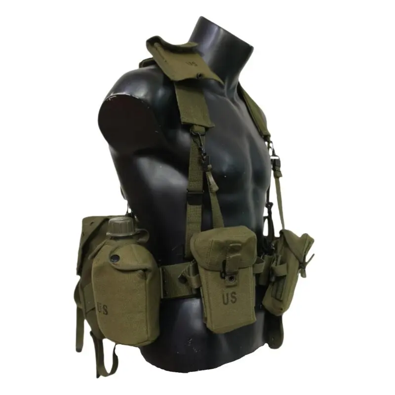 Chaleco táctico airsoft ligero de lona con bolsillos para CS - imagen 2
