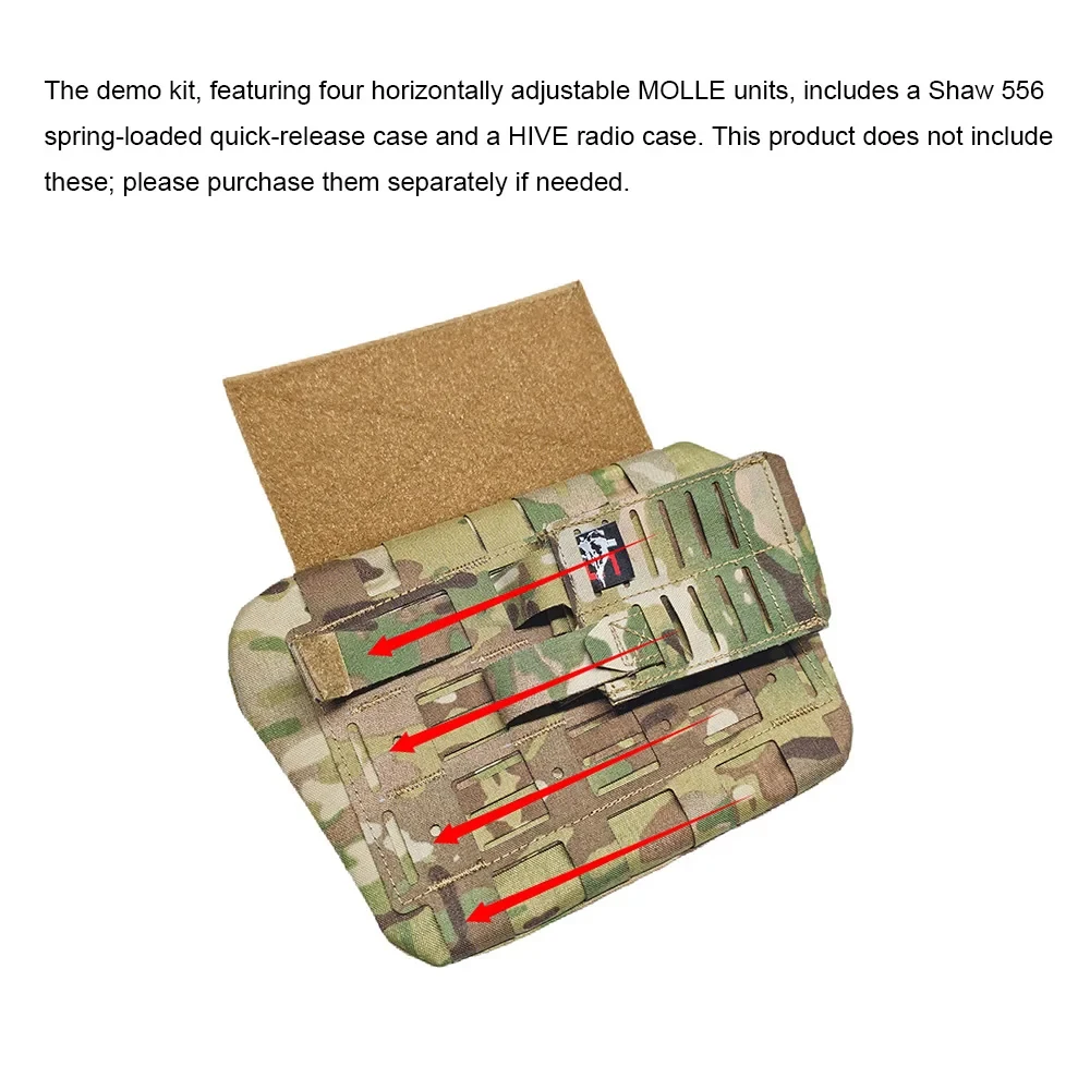 Protector de entrepierna táctico SC con montaje MOLLE bidireccional - imagen 2