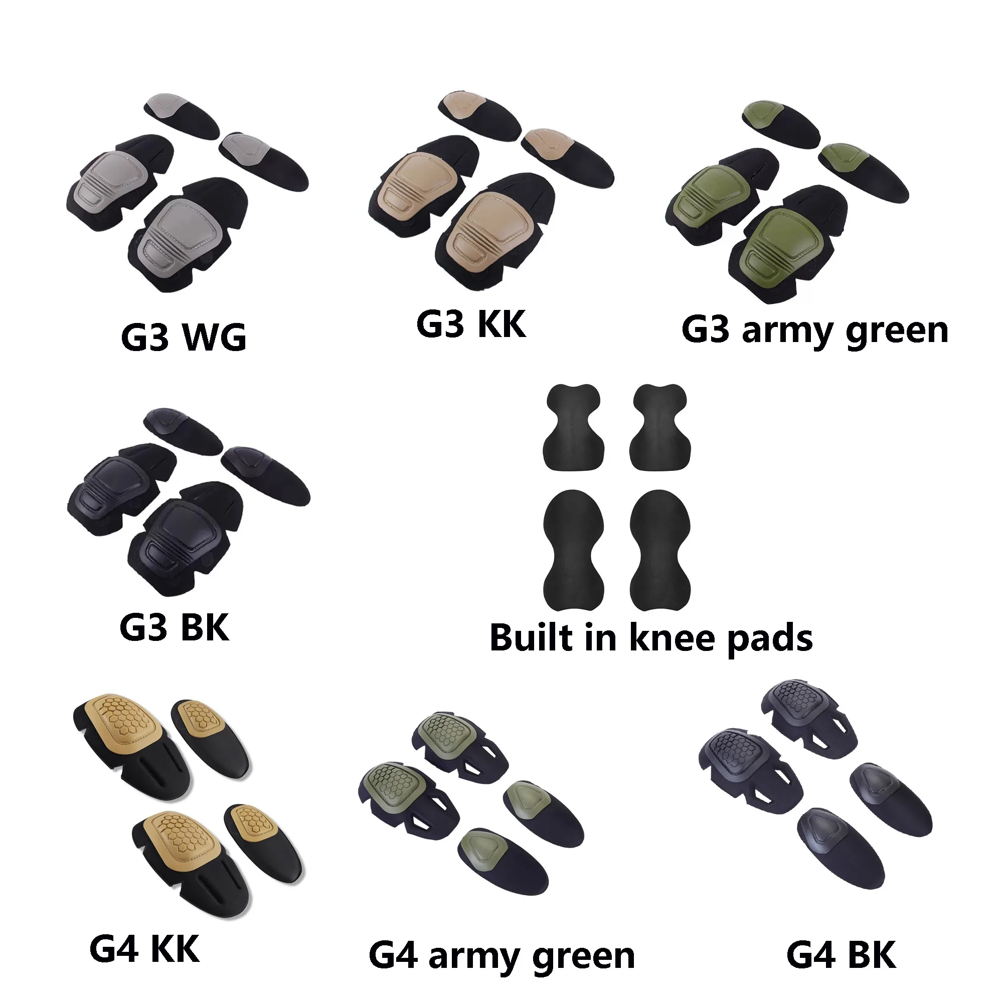 Buzo de rana táctico Gen3 Gen4 protección rodillas y codos - imagen 4