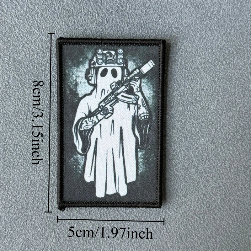 Parche táctico Operador Fantasma con velcro, insignia moral brazalete - imagen 3