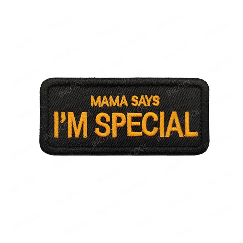 Parche bordado velcro mamá y papá – Insignia textil para ropa - imagen 3
