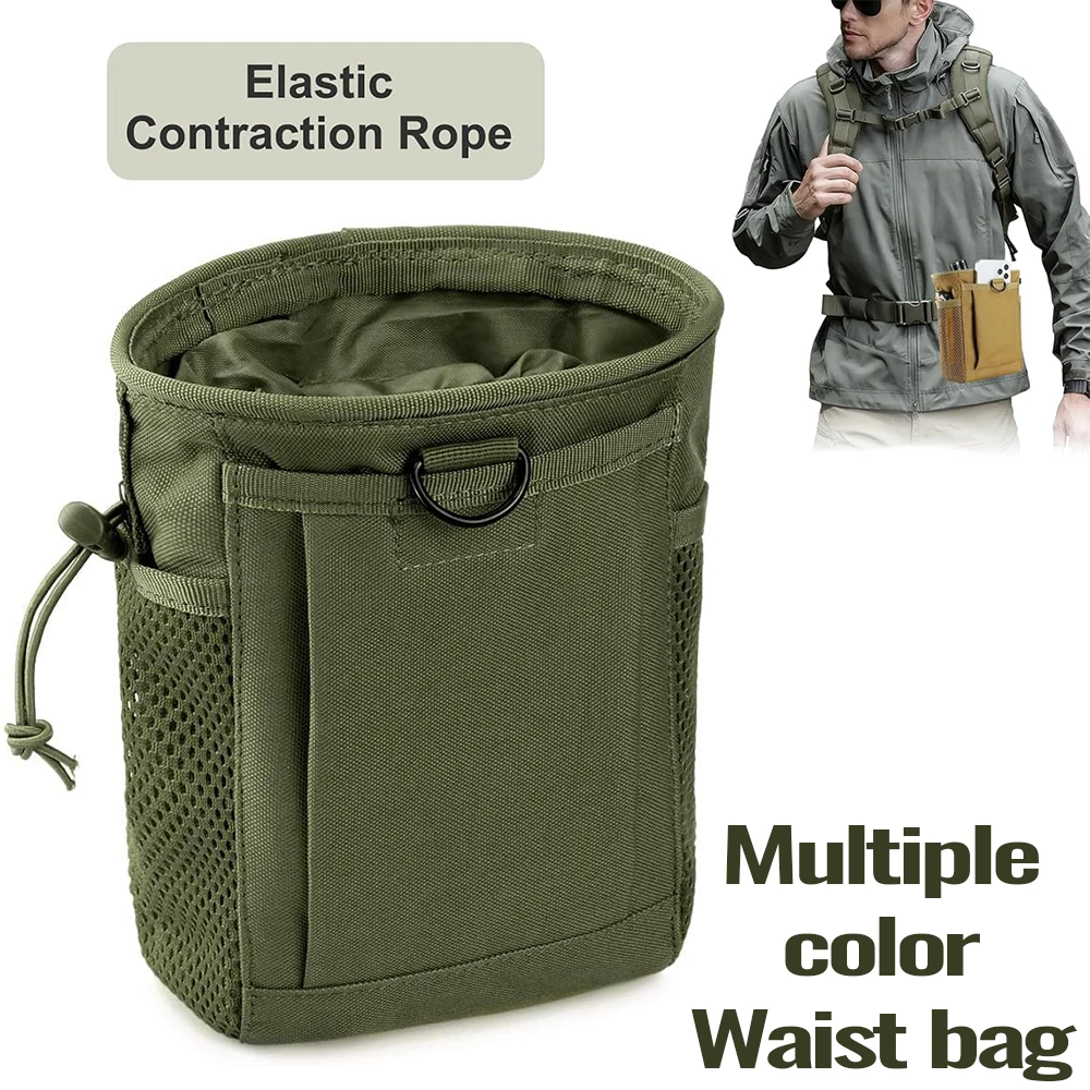 Bolsa táctica MOLLE para exteriores con cordón riñonera cinturón - imagen 3