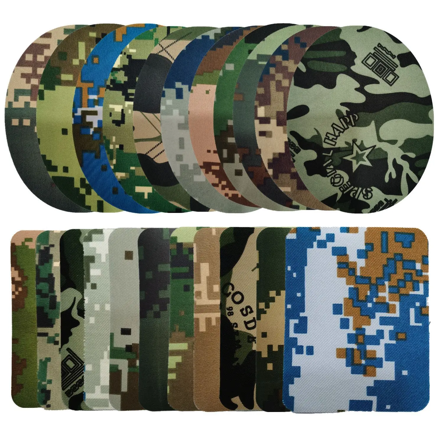 Parche multicam termoadhesivo de sarga para planchar, rectangulares - imagen 2