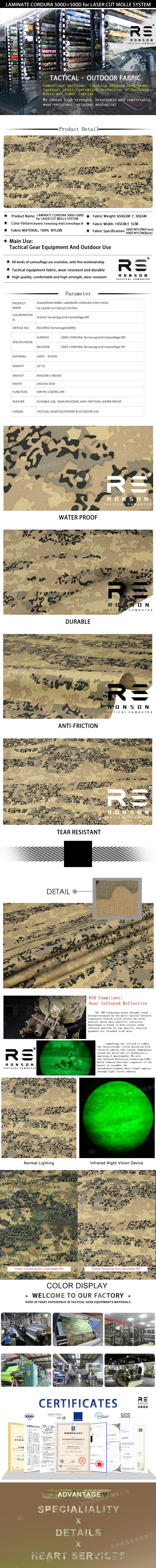 Camuflaje Tarnanzug Arid 500D con sistema MOLLE