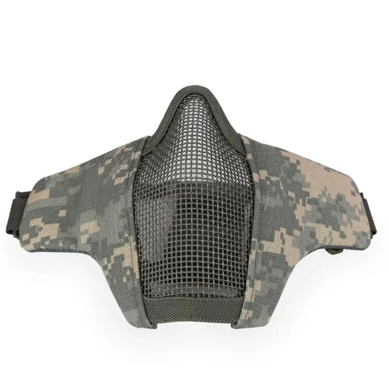 Máscara táctica de paintball media cara con protección para tiro