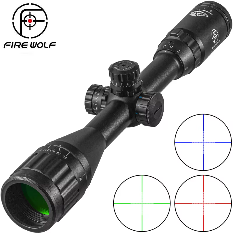 FIRE WOLF 3-9X40 AOL Mil Dot mira telescópica táctica iluminada - imagen 2