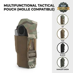 Bolsa táctica MOLLE para granadas de humo elástico Airsoft y caza