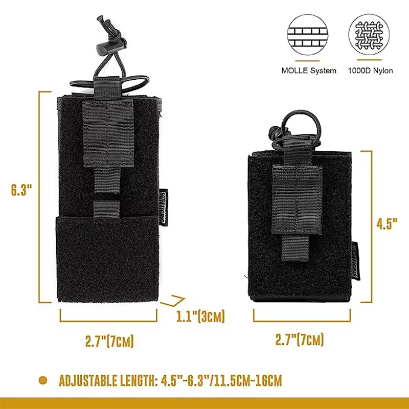 ONETIGRIS Funda táctica MOLLE para radio – Porta walkie bolsa militar - imagen 3