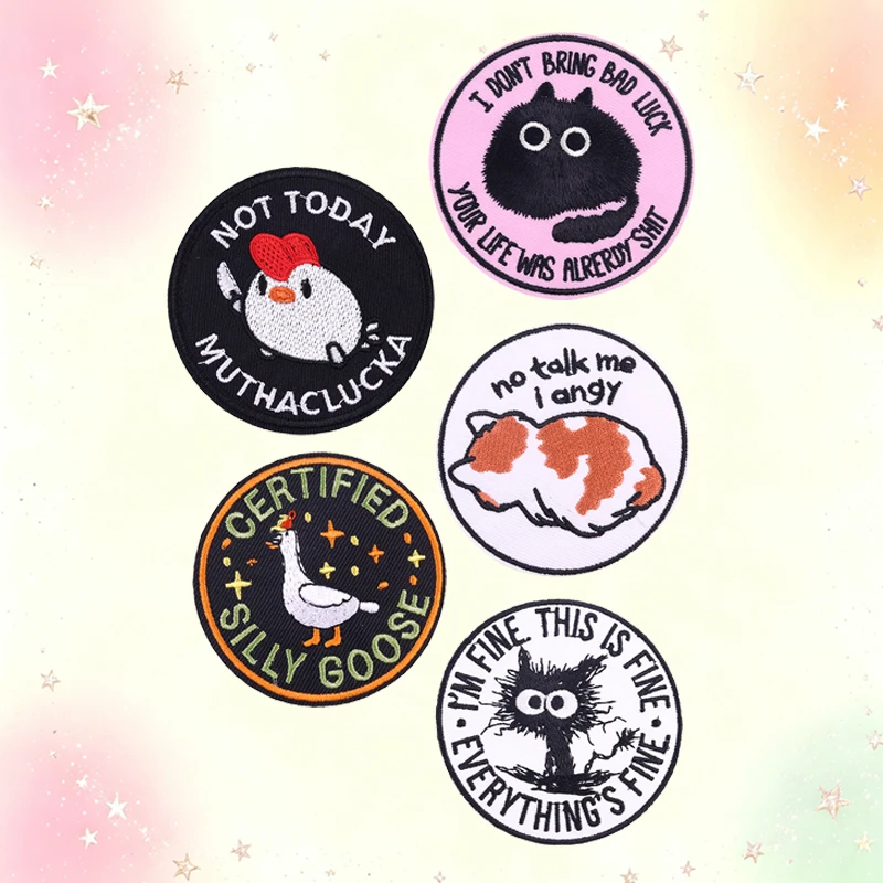 Patch bordado temático animal llamas—Para chaquetas y ropa - imagen 2