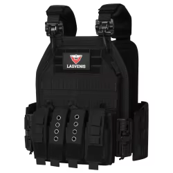 Chaleco táctico MOLLE Airsoft caza portaplacas liberación rápida