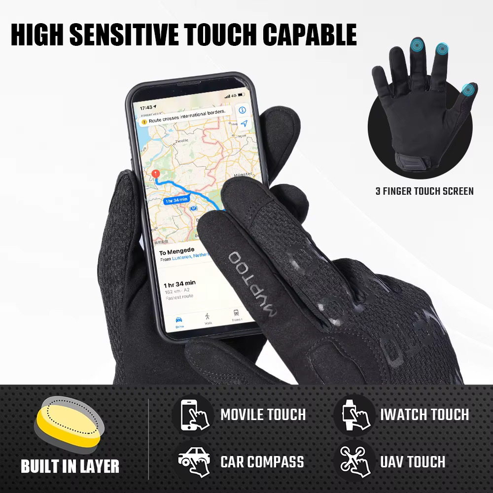 Guantes tácticos con pantalla táctil para Airsoft, tiro y caza