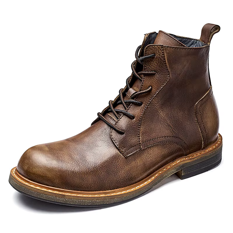 Botas tácticas de cuero impermeable - Trekking al tobillo para hombre y mujer - imagen 3