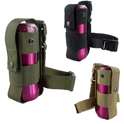 Funda táctica para botella de agua y pimienta en muslo
