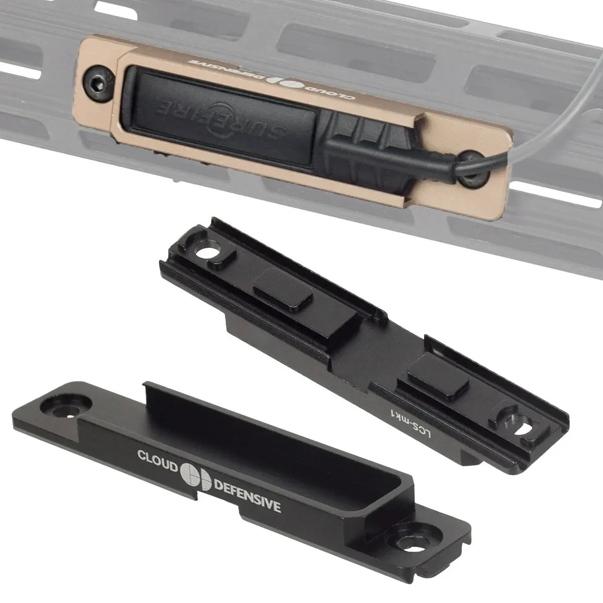 Surefire M600 M300 Montura Mlok Keymod para linterna Scout Light - imagen 4