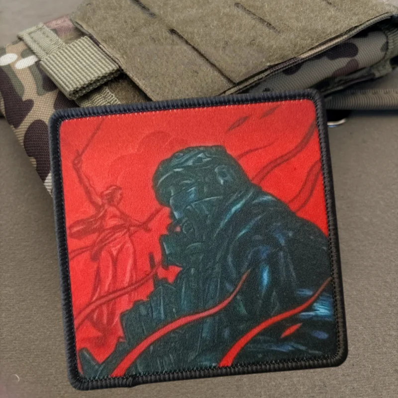 Vista del parche para personalización en accesorios