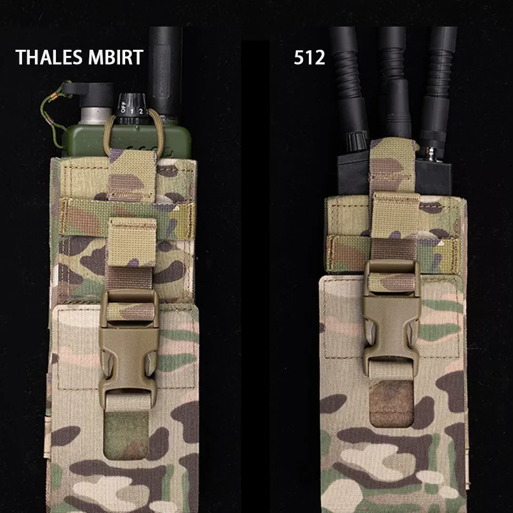 Bolsa porta radio MOLLE liberación rápida walkie-talkie táctico airsoft - imagen 4