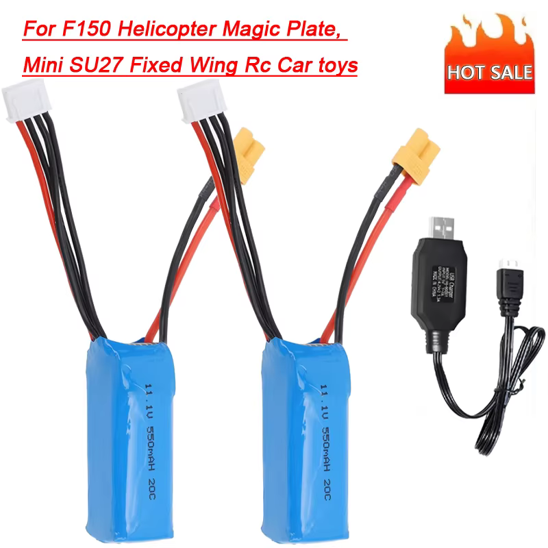 Vista de conectores para batería RC