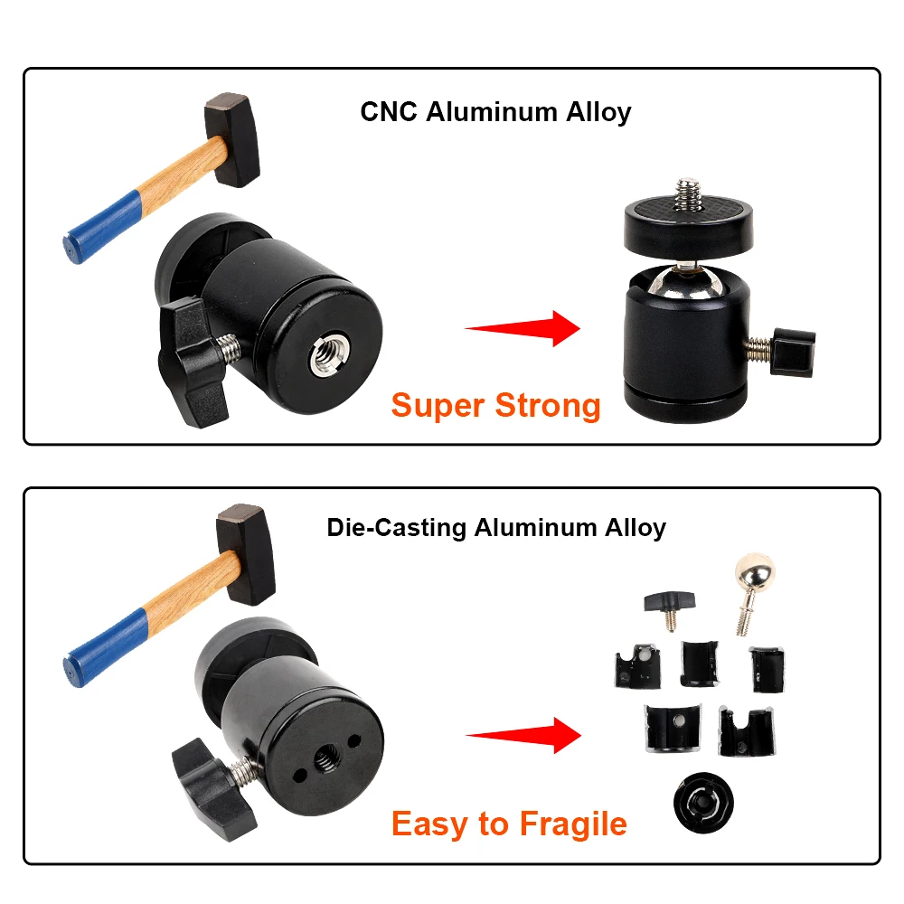 Trípode aluminio fotográfico – Montaje cámara táctico resistente - imagen 3