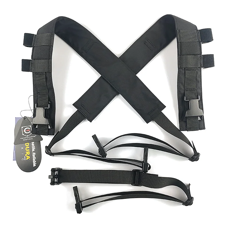 Arnés táctico en X para el pecho con bolsillo frontal - imagen 4