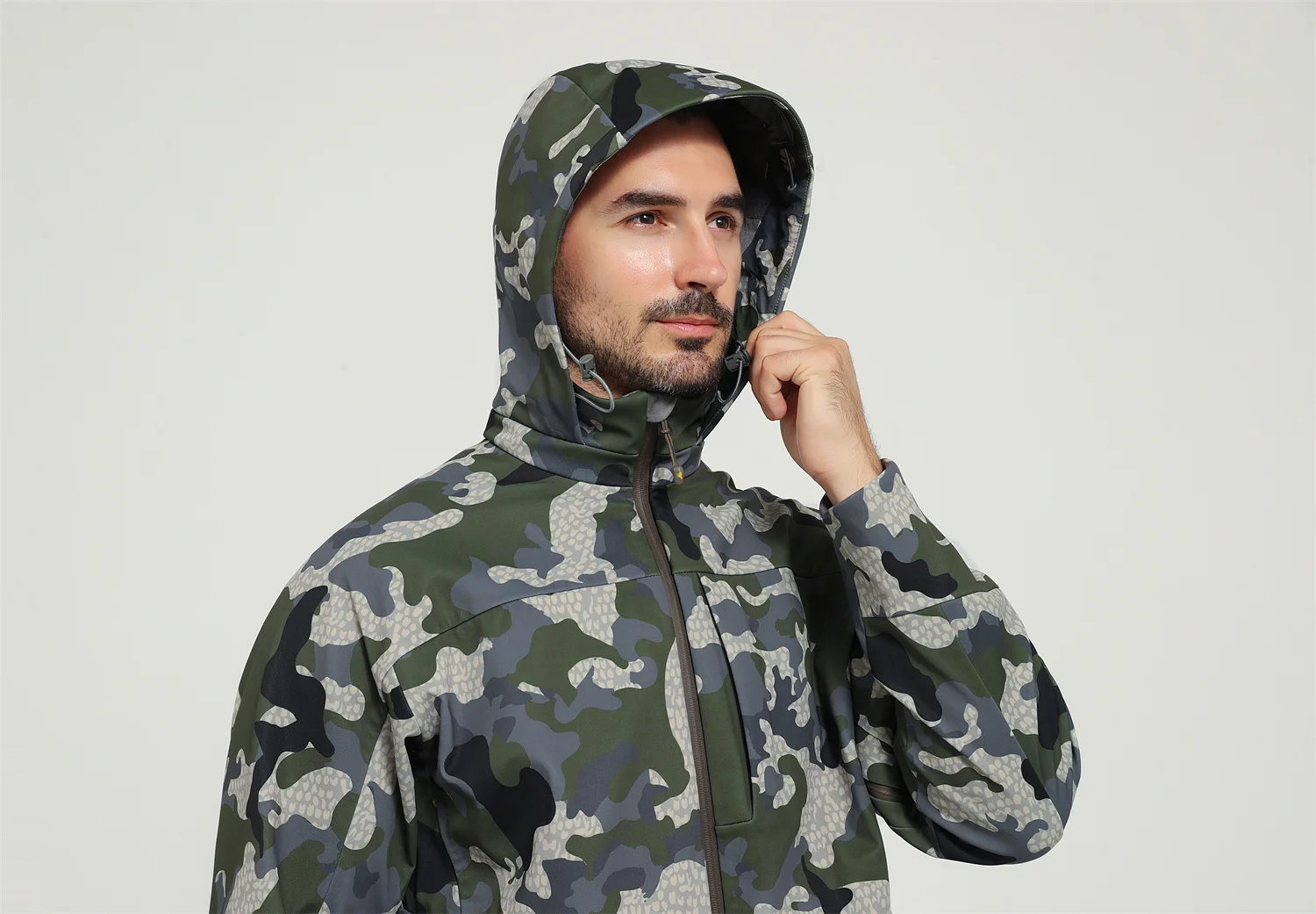 Chaqueta impermeable Jetstream de caza lana cortaviento transpirable - imagen 5