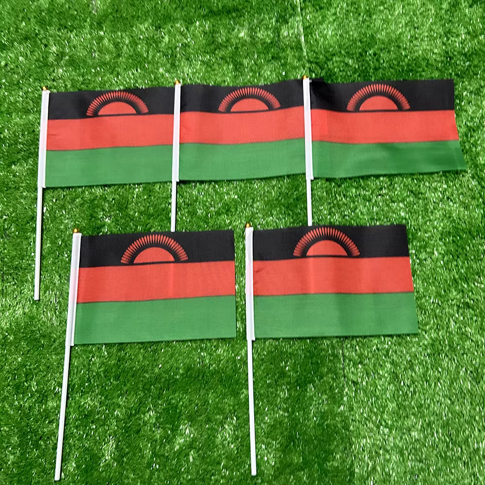 Bandera de Malawi SKY FLAG mostrada en detalle frontal
