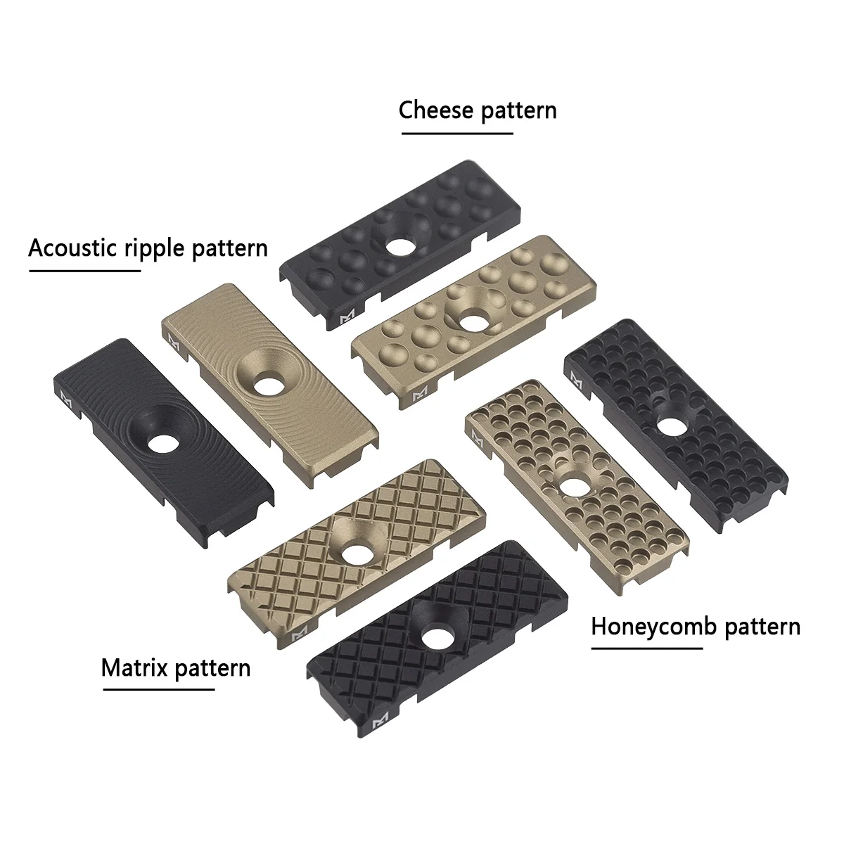 Gestor de cables M-LOK aluminio para riel Picatinny 20mm - imagen 5