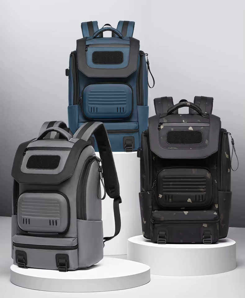 Detalle del sistema de correas ergonómicas y espalda acolchada