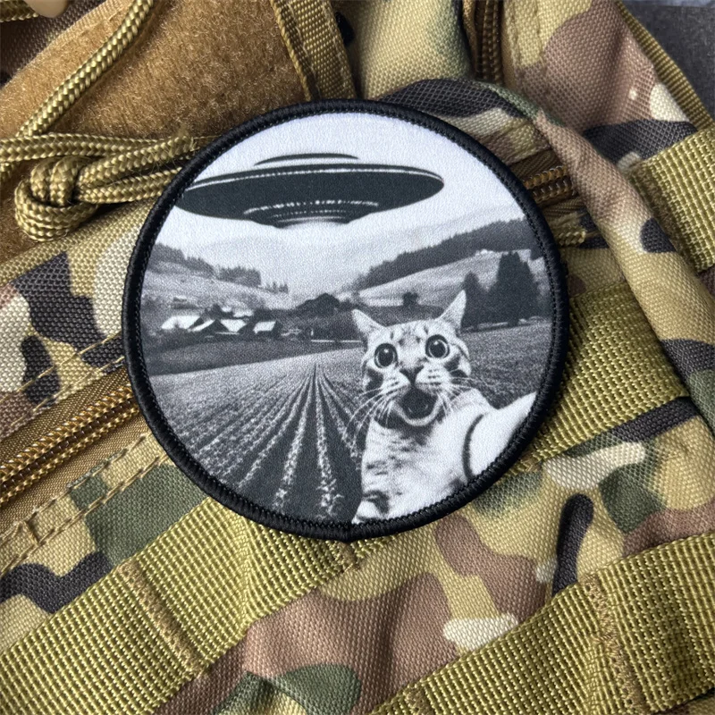 Parche táctico gato moral velcro para mochila y brazalete - imagen 5