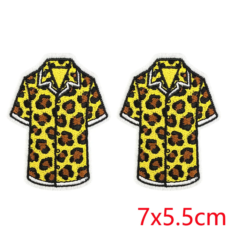 Parche termoadhesivo bordado leopardo corazón – para ropa