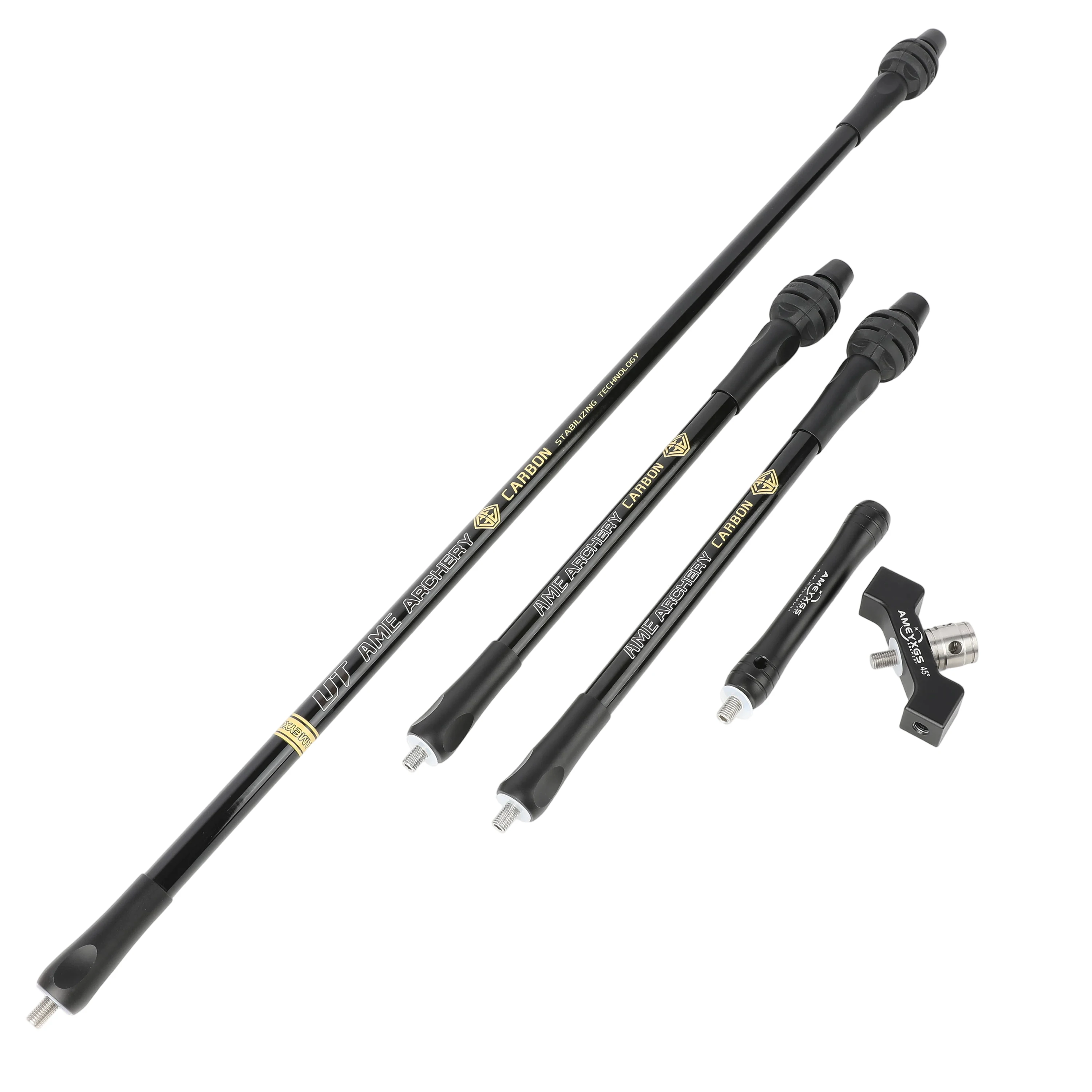 Varillas de equilibrio arquería carbono y aluminio con amortiguador V - imagen 5