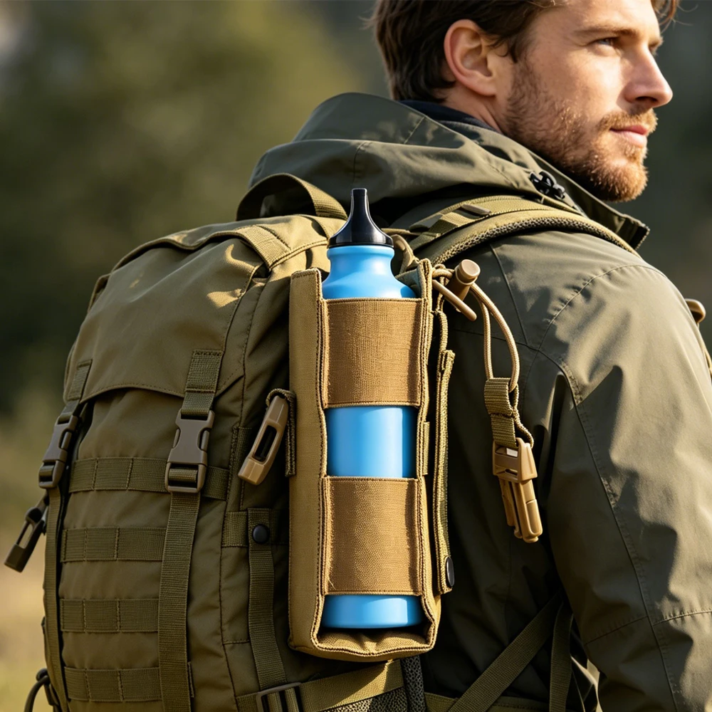 Bolsa de cintura táctica MOLLE para cantimplora EDC - imagen 5