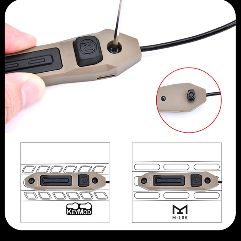 WADSN interruptor táctico doble función para linterna Modlite momentánea - imagen 2