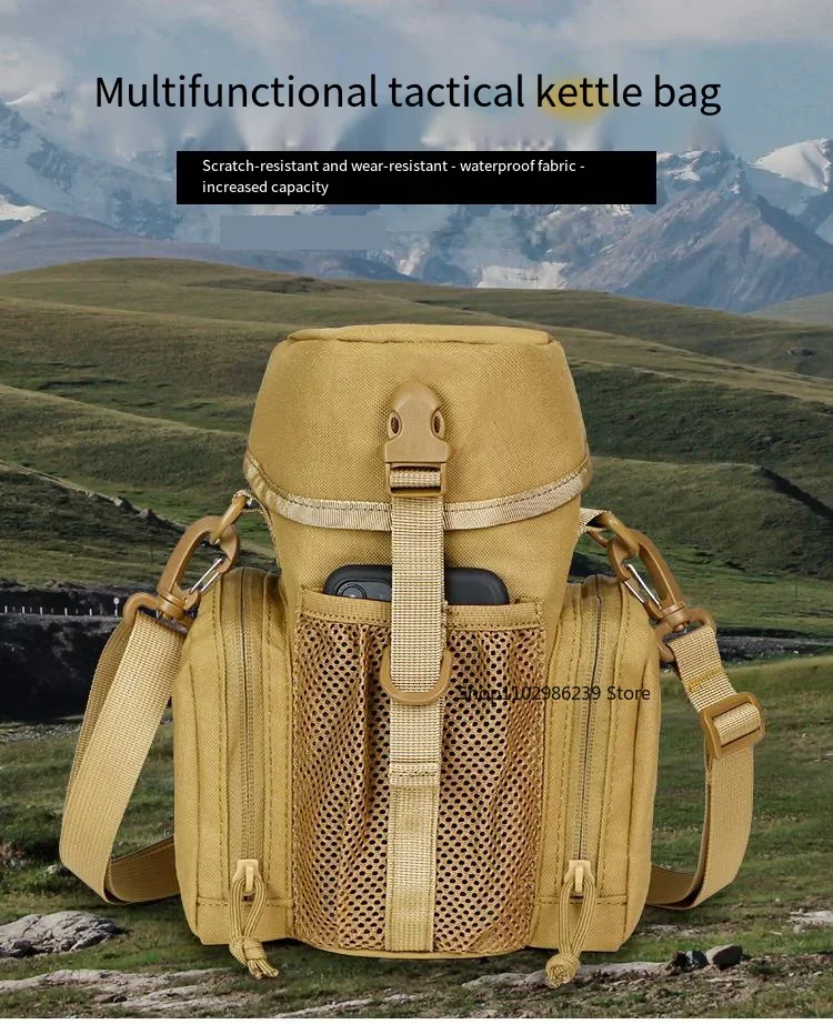 Bolsa táctica MOLLE portabotellas EDC para camping y senderismo - imagen 5