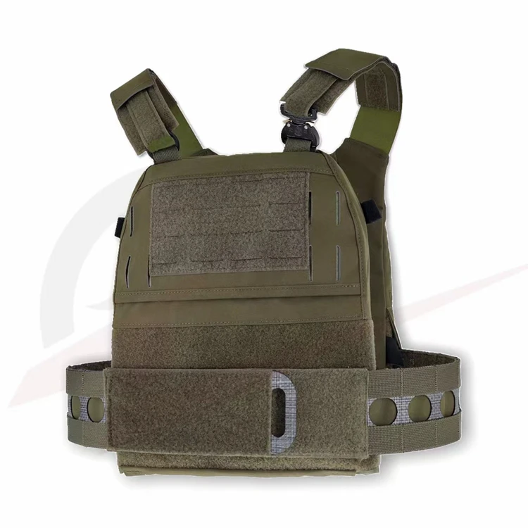 Chaleco táctico ligero ranger green con hebilla metálica y cremallera - imagen 4