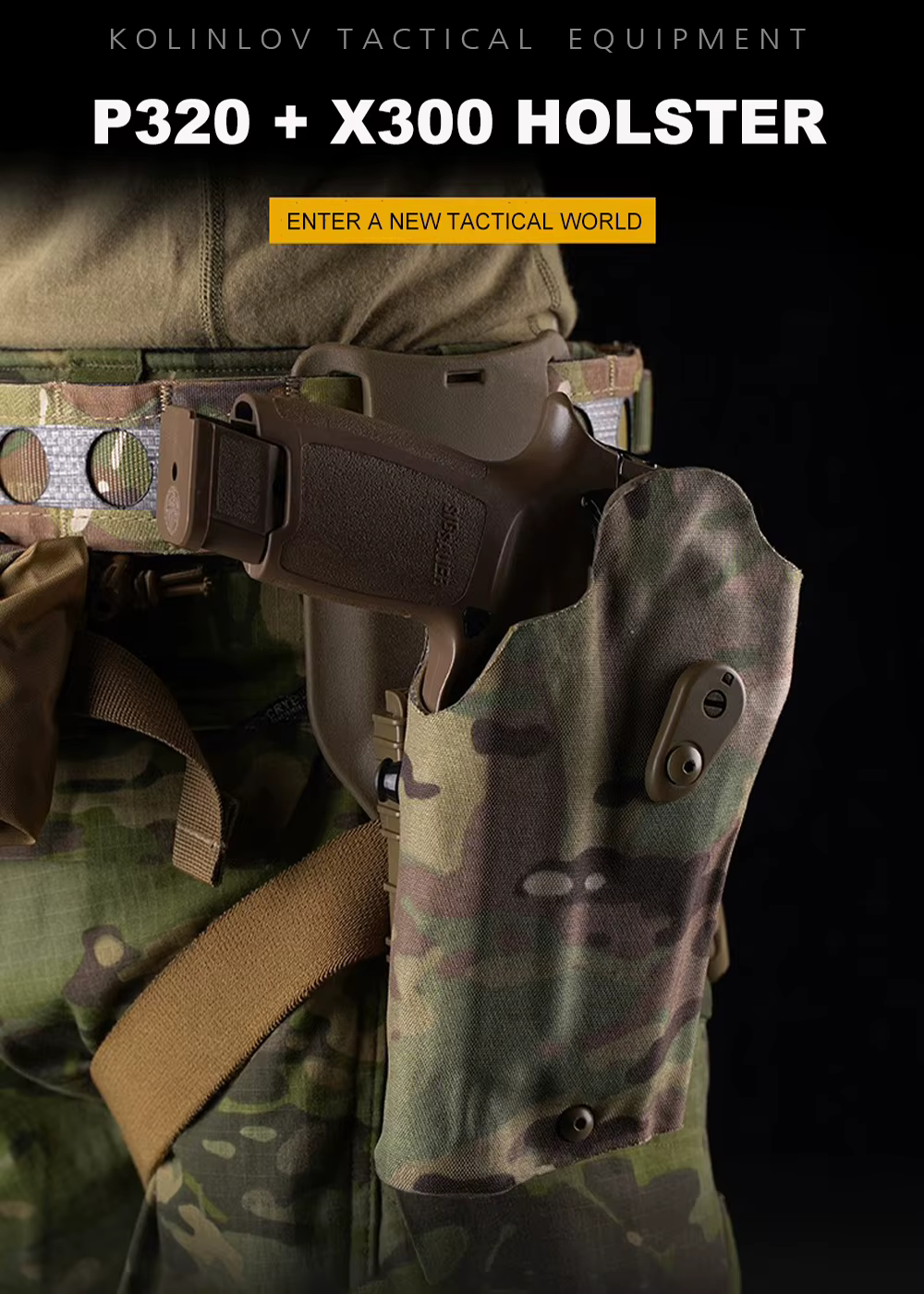 Funda táctica con plataforma ajustable