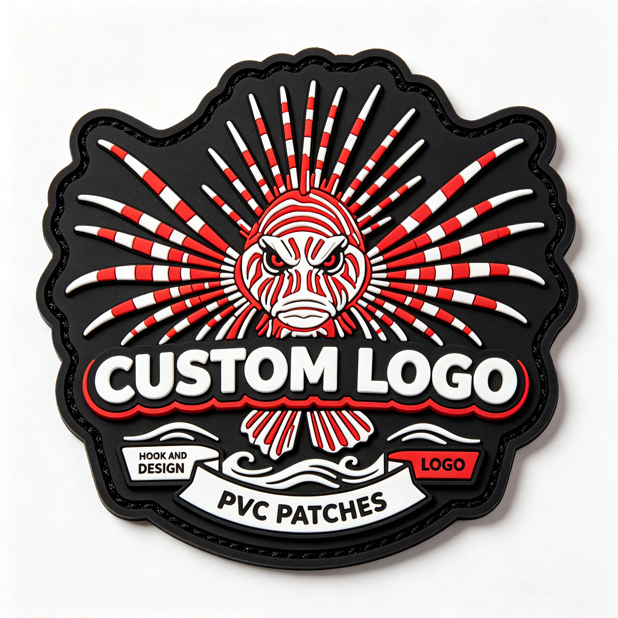 Parche de PVC termoadhesivo personalizado con logotipo 3D en relieve - imagen 3
