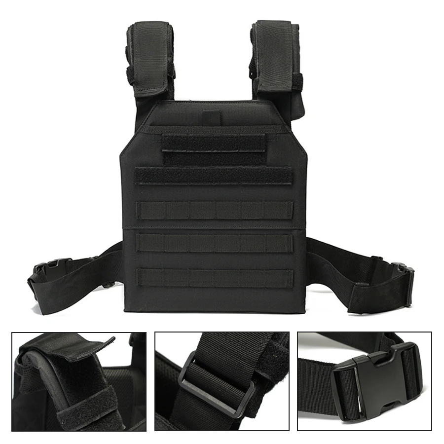 Chaleco táctico MOLLE exterior con extensión y liberación rápida