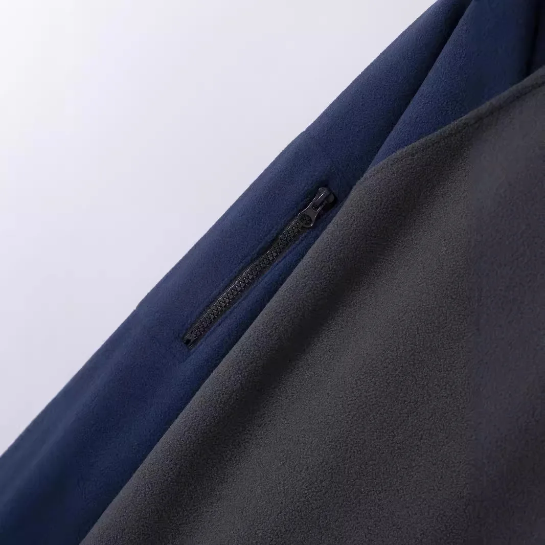 Sudadera con capucha táctica de terciopelo doble cara para aire libre - imagen 5