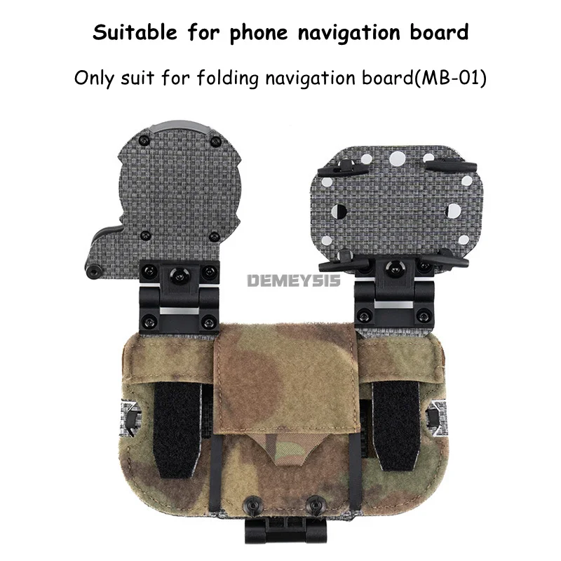 Soporte táctico MOLLE para teléfono con brújula y GPS ligero - imagen 3