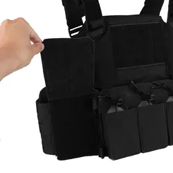 POSEIDON DEFENSE THORAX Portaplacas MOLLE con panel IFAK y PTT