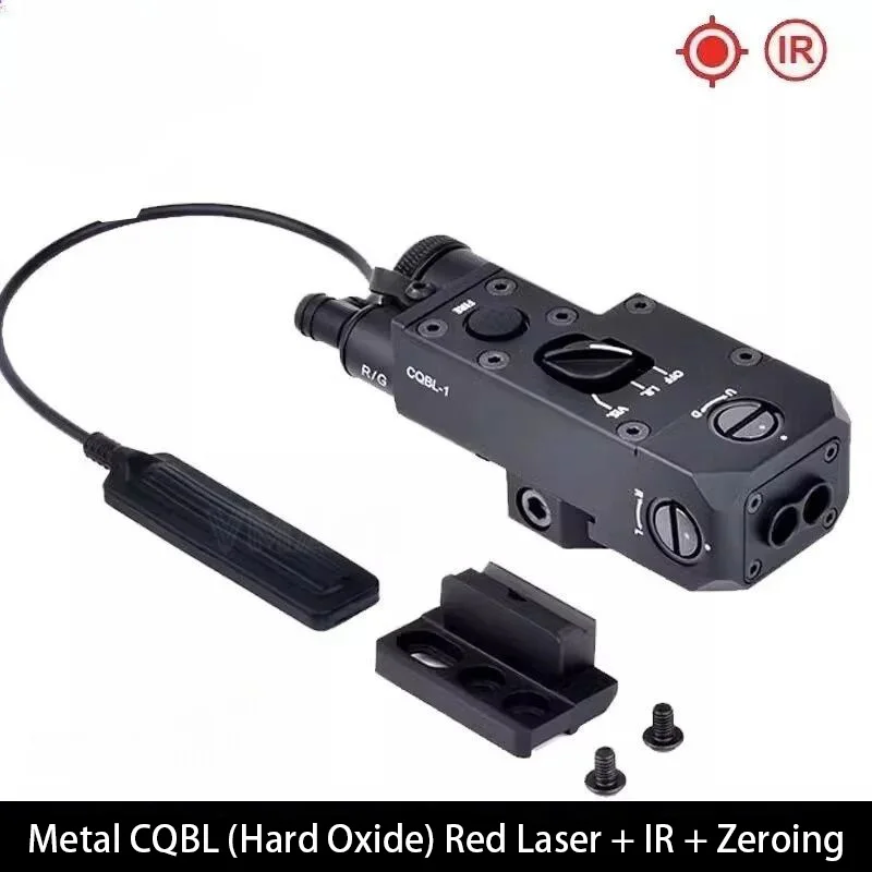 Linterna táctica láser metálica para riel Picatinny IR y LED blanco - imagen 2