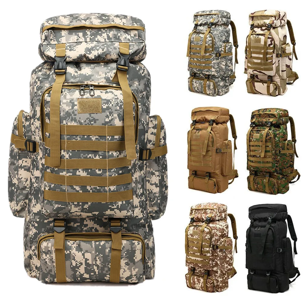 Mochila táctica MOLLE impermeable camo senderismo - imagen 4