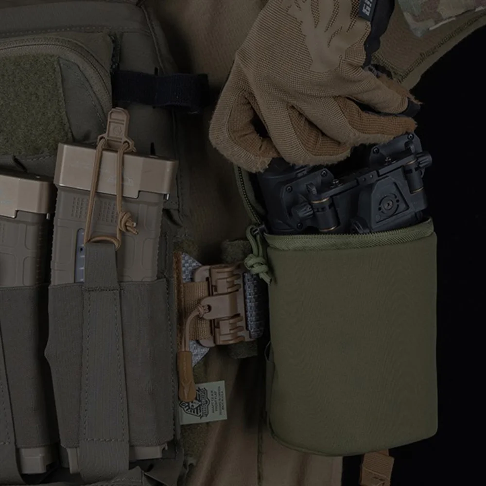 Bolsa táctica NVG para gafas de visión nocturna MOLLE cintura - imagen 3