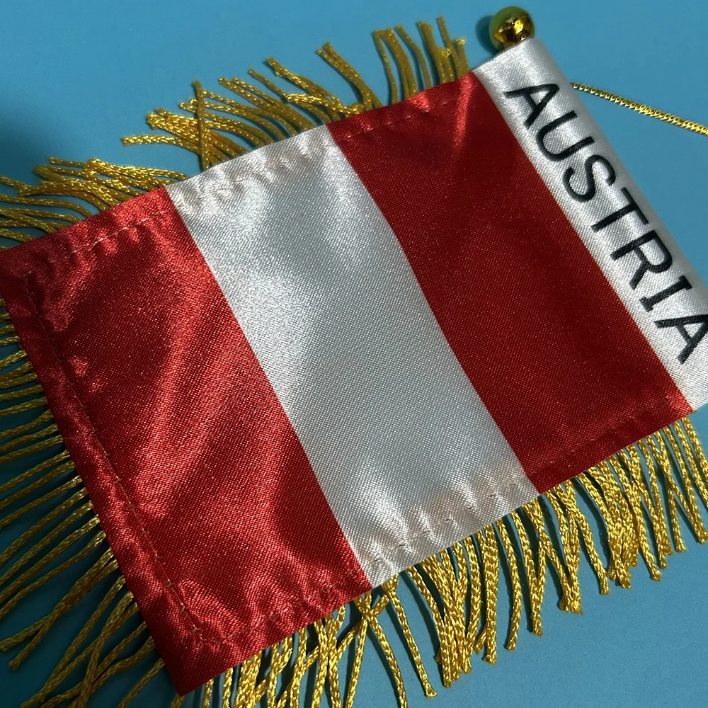 Bandera de Austria para coche colgante poliéster doble cara - imagen 3