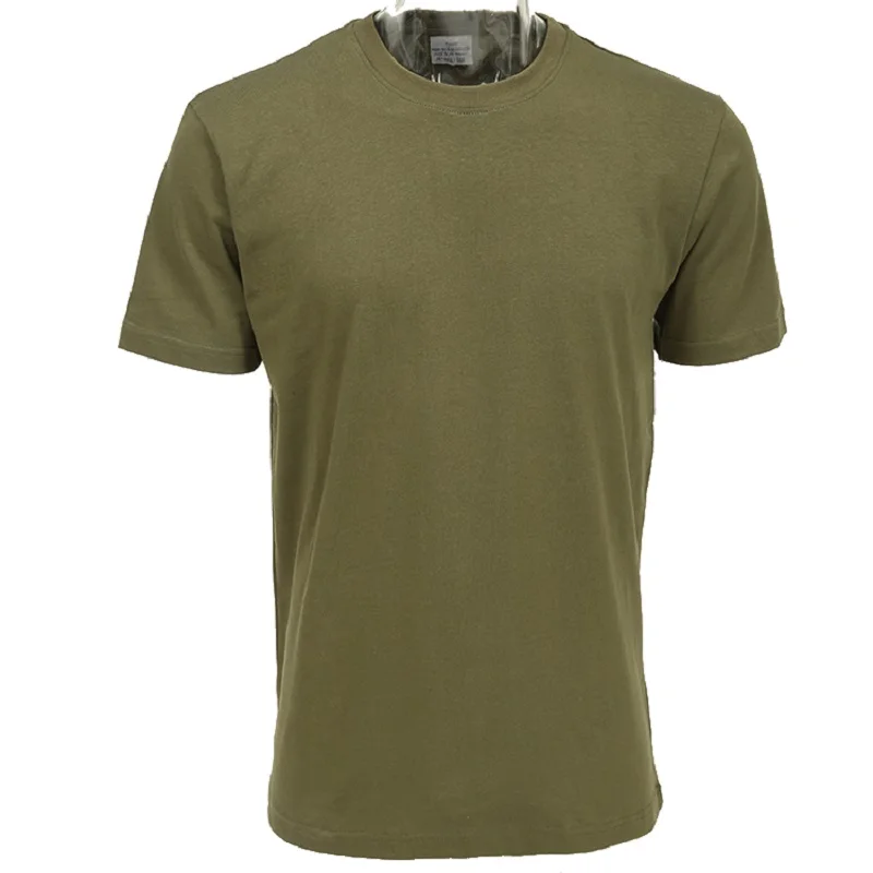 Camiseta táctica manga corta algodón puro entrenamiento exterior
