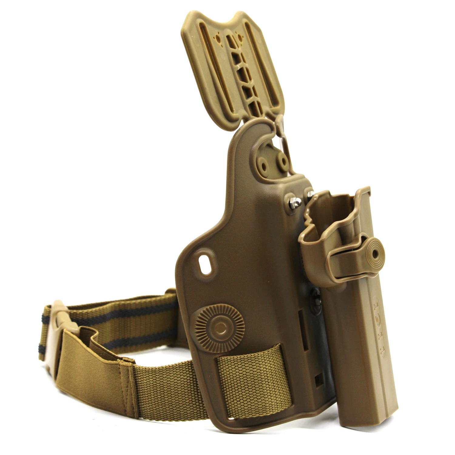 Funda táctica pistola Colt 1911 pierna para diestro - imagen 2