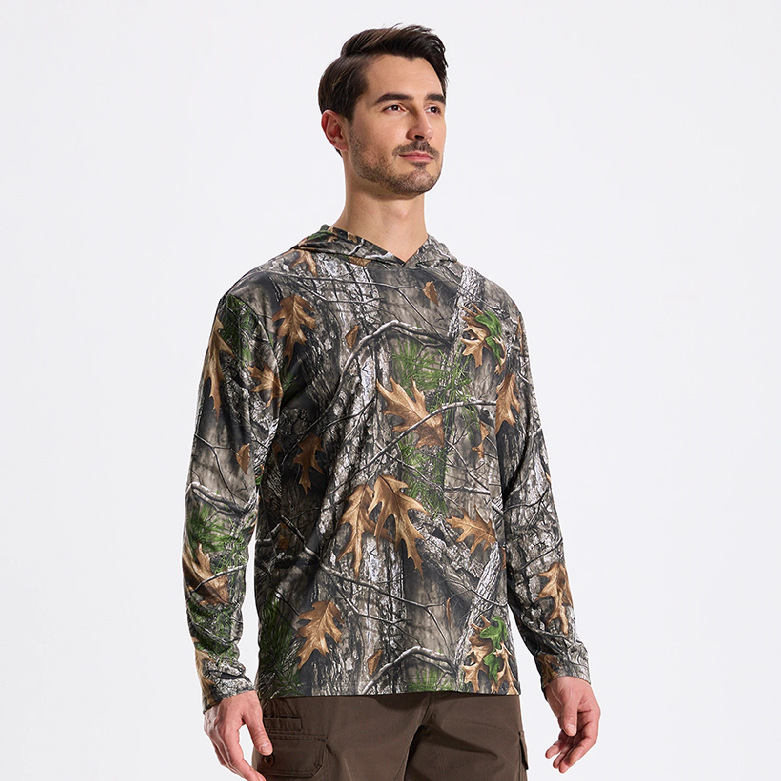 Sudadera con capucha camuflaje transpirable para outdoor y senderismo - imagen 2