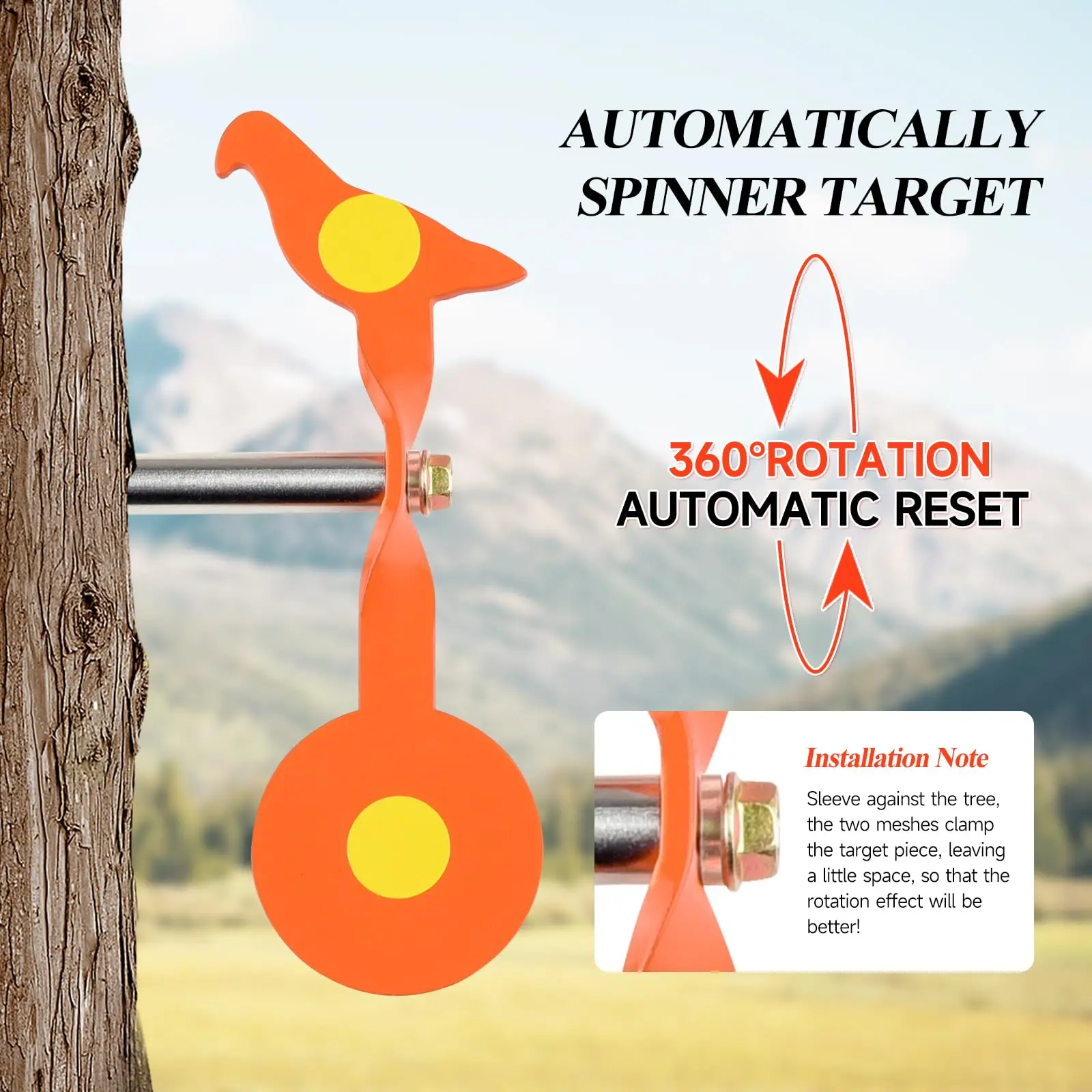 Spinner de acero para caza – blanco tiro giratorio - imagen 5