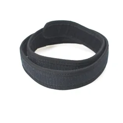 Cinturón táctico ajustable negro nailon para hombre interior